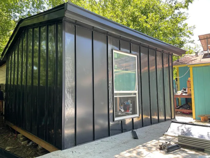 Black standing seam metal wall panels for Roof Inspection in Mammoth Lakes